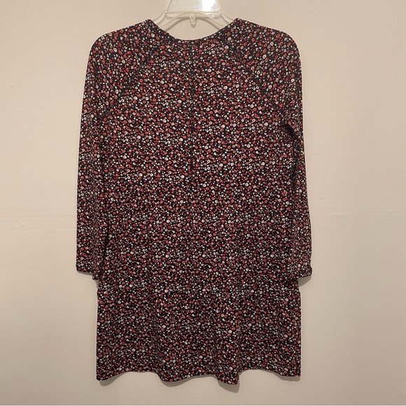Love, Fire Multicolor Floral Mini Dress Juniors Large Long Sleeve Jersey Soft - Picture 6 of 9